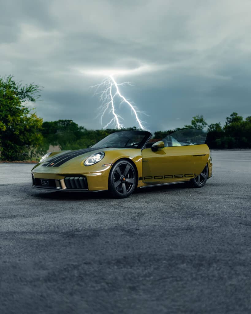 Porsche 911 cabriolet protected with ceramic coating